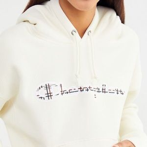 UO Exclusive Champion Plaid Logo Hoodie